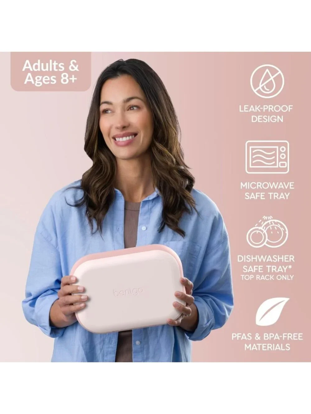 Leak-Proof XL Bento Lunch Box - 3 or 4 Compartment, Perfect for Meal Prep